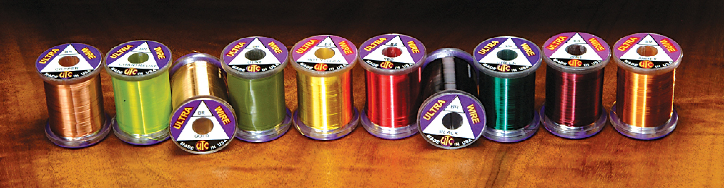 UTC SMALL 10 Spools Colors Fly Tying ULTRA WIRE
