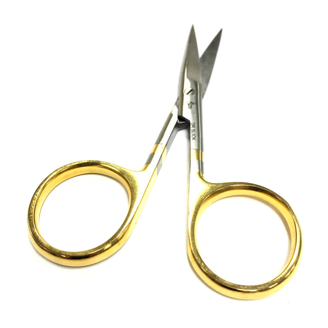 Fly Tying Materials Spring fly tying scissors half gold tying tools, FT37 