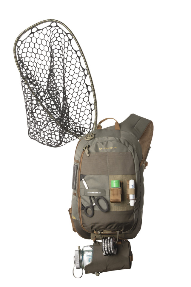 FLAMBEAU FLY FISHING Tackle Waist/Chest Pack w/work platform/drink holder  $25.00 - PicClick
